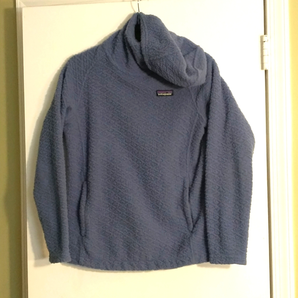 Patagonia Wooly Blue Diamond Capra Hoody Pullover Sweater Sweatshirt
